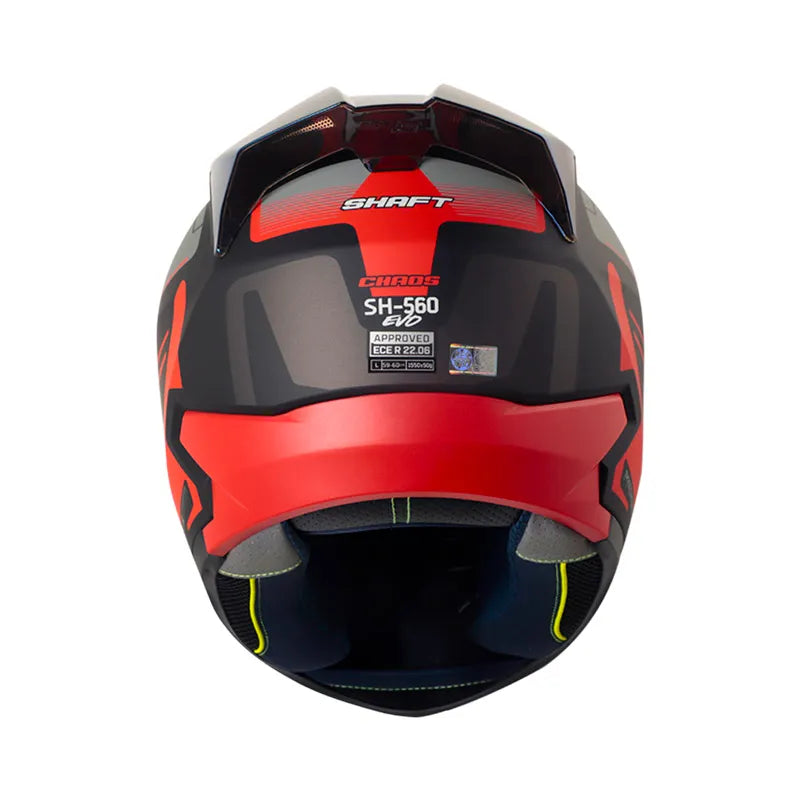 CASCO SHAFT SH-560 EVO CHAOS ROJO