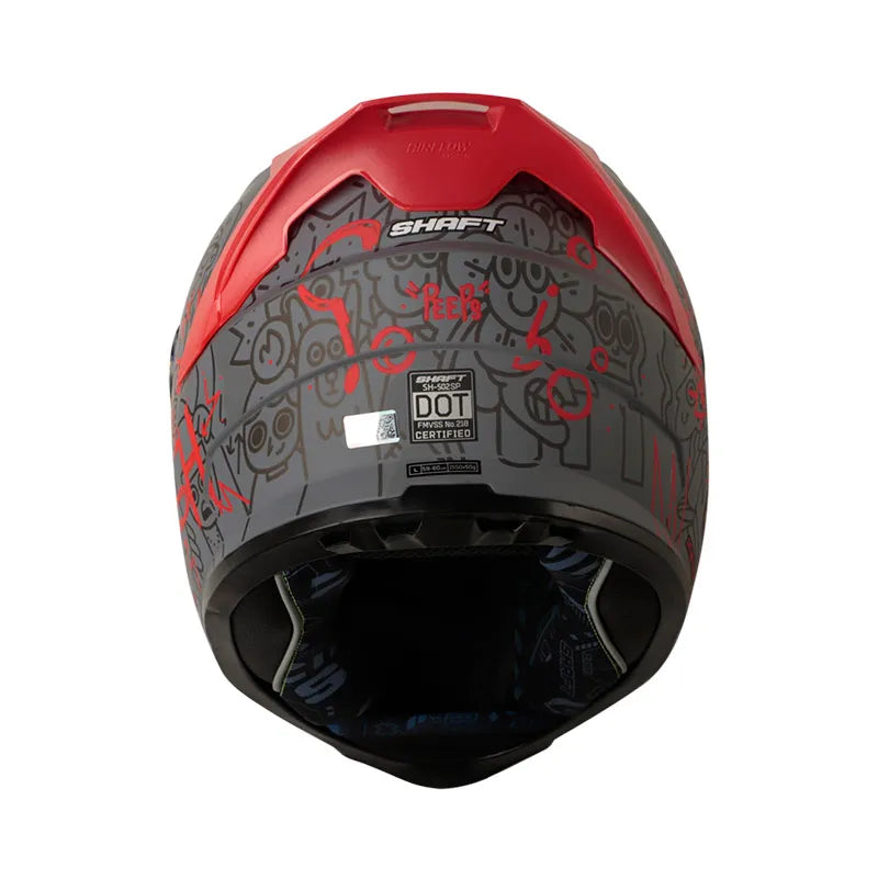 CASCO SHAFT SH-502 SP PEEPS ROJO