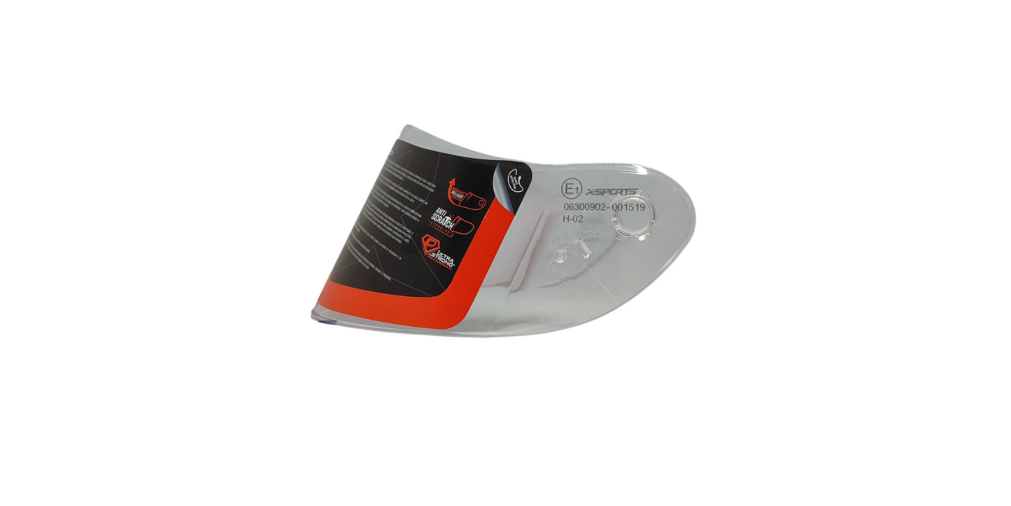 VISOR X-SPORTS UV-151 TRASPARENTE + PINLOCK